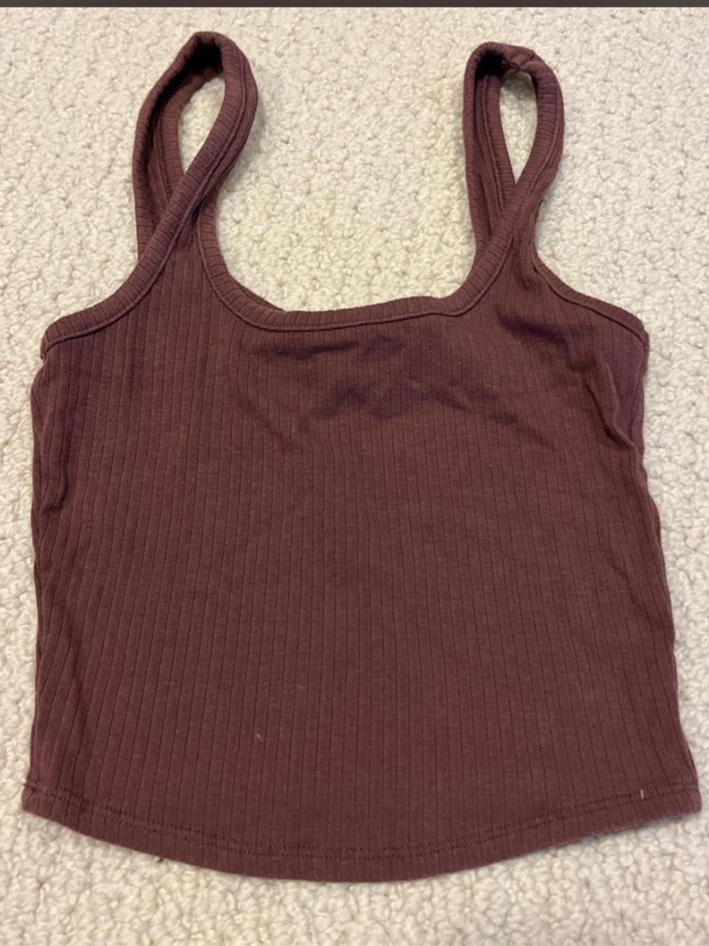 brown burgundy tank top
